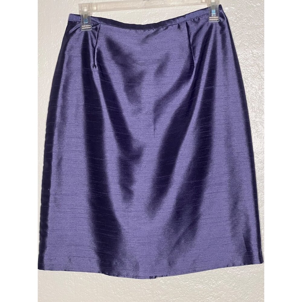 2 Size 10 Pencil Skirts Black Purple Career  Church - Picture 14 of 16